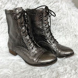 Gianni Bini Pewter  Booties Size 7.5